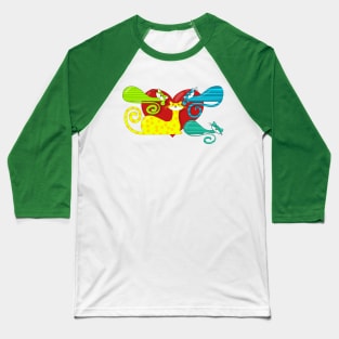 colorful cats Baseball T-Shirt